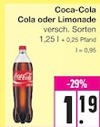 Aktuelles Cola Angebot bei EDEKA in Hamburg ab 1,19 €