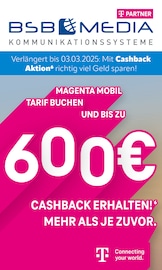 Aktueller BSB mobilfunk Elektromarkt Prospekt in Rostock und Umgebung, "Verlängert bis zum 03.03.2025: Mit Cashback Aktion richtig viel Geld sparen!" mit 8 Seiten, 02.01.2025 - 31.01.2025