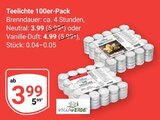 Aktuelle Kerzen Angebote bei GLOBUS in Duisburg Aktuelles Teelichte Neutral Angebot bei GLOBUS in Duisburg ab 3,99 €