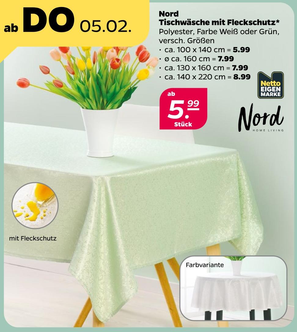 Tischwäsche mit Fleckschutz