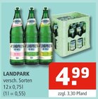 Aktuelle Mineralwasser Angebote bei Getränke Oase in Dortmund Aktuelles Landpark Angebot bei Getränke Oase in Dortmund ab 4,99 €