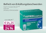 Aspirin Complex Beutel im mea - meine apotheke Prospekt zum Preis von 14,25 €