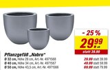 Aktuelle Blumentopf Angebote bei toom Baumarkt in Karlsruhe Aktuelles Pflanzgefäß „Nabro“ Ø 32 cm Angebot bei toom Baumarkt in Karlsruhe ab 29,99 €