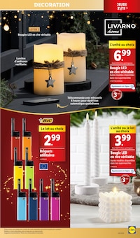 Promo Bougies de noël dans le catalogue Lidl du moment à la page 51