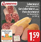Leberwurst fein, geräuchert Angebote von Rasting bei E center Grevenbroich für 1,59 €