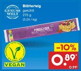 Blätterteig von Genuss Welt für 0,89 € bei Netto Marken-Discount im Angebot Blätterteig von Genuss Welt im aktuellen Netto Marken-Discount Prospekt