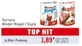 Kinder Riegel / Duplo bei Metro im Augsburg Prospekt für 2,02 €