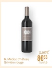 Médoc rouge - Château Grivière en promo chez Monoprix Antony à 8,63 €