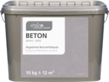 Abgetönter Betoneffektputz im aktuellen Hornbach Prospekt für 44,95 €