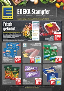 EDEKA Prospekt der Woche "Wir lieben Lebensmittel!" Seite 1, 13.10.2025 bis 18.10.2025 für Iphofen Aktueller EDEKA Prospekt "Wir lieben Lebensmittel!" Seite 1 von 28 Seiten für Iphofen