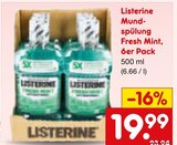 Mundspülung Fresh Mint von Listerine im aktuellen Netto Marken-Discount Prospekt