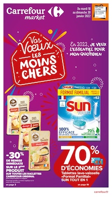 Carrefour Market Catalogue "Vos Voeux LES MOINS CHERS", 20 pages, Nogent-sur-Marne,  18/01/2022 - 30/01/2022