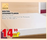 MOLTON-SPANNBETTLAKEN Angebote von DEKOR bei Marktkauf Sindelfingen für 14,99 €