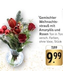 Gemischter Weihnachtsstrauß mit Amaryllis und Rosen Angebote bei E center Maintal für 9,99 €