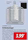 10 Kleiderbügel Angebote von LIVARNO home bei Lidl Wunstorf für 3,99 €