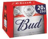 Bière blonde 5° - BUD en promo chez Super U Vierzon à 6,87 €