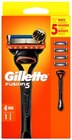Fusion 5 Rasierer inkl. 4 Ersatzklingen Angebote von Gillette bei REWE Kiel für 12,99 €