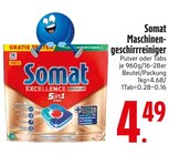 Maschinengeschirrreiniger im EDEKA Prospekt Maschinengeschirrreiniger von Somat im aktuellen EDEKA Prospekt für 4,49 €