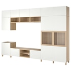TV-Komb. mit Vitrinentüren Eichenfurnier weiß lasiert Lappviken/Sindvik Klarglas im Angebot bei IKEA in Amberg TV-Komb. mit Vitrinentüren Eichenfurnier weiß lasiert Lappviken/Sindvik Klarglas Angebote von BESTÅ bei IKEA Amberg für 1.387,50 €