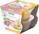 Frucht Creamy Bowl Banane, Himbeere, Apfel ab 1 Jahr (2x120 g) von Freche Freunde im aktuellen dm-drogerie markt Prospekt für 2,95 €