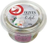 OLIVES VERTES DÉNOYAUTÉES À L'AIL AUCHAN - AUCHAN en promo chez Auchan Hypermarché OLIVES VERTES DÉNOYAUTÉES À L'AIL AUCHAN - AUCHAN dans le catalogue Auchan Hypermarché