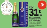 AOP Champagne Brut Royal avec étui POMMERY - POMMERY - E.Leclerc à Sorgues AOP Champagne Brut Royal avec étui POMMERY - POMMERY en promo chez E.Leclerc Sorgues à 31,90 €