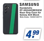 Handyhülle EF-XA546CBEGWW Haze Grip Case für Galaxy A54 Black im Angebot bei expert in Fellbach Handyhülle EF-XA546CBEGWW Haze Grip Case für Galaxy A54 Black Angebote von Samsung bei expert Fellbach für 4,99 €