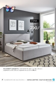 Bett im Kabs Prospekt "DOPPELT SPAREN!" mit 58 Seiten (Leipzig)