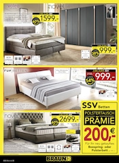Bett im BRAUN Möbel-Center Prospekt in Reutlingen Aktueller BRAUN Möbel-Center Prospekt mit Bett, "JUBILÄUMS SSV", Seite 8
