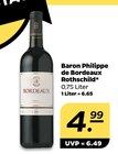 Wein von Baron Philippe de Bordeaux Rothschild im aktuellen Netto mit dem Scottie Prospekt für 4,99 €