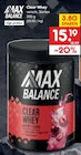 Clear Whey von MAX BALANCE für 15,19 € bei Netto Marken-Discount im Angebot Clear Whey von MAX BALANCE im aktuellen Netto Marken-Discount Prospekt