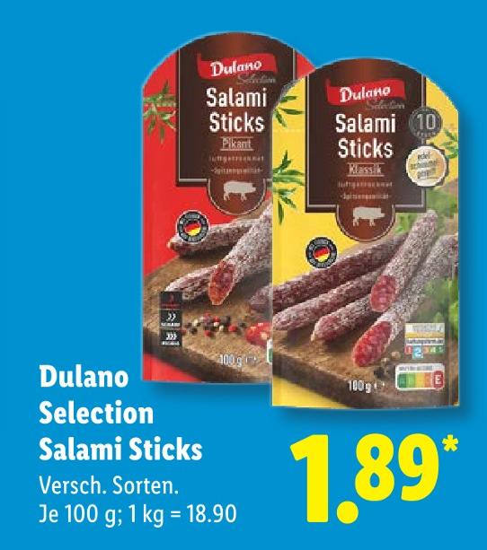 Salami Sticks Pikant