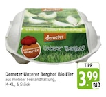 Unterer Berghof Bio Eier im Angebot bei E center in Offenburg Unterer Berghof Bio Eier Angebote von Demeter bei E center Offenburg für 3,99 €
