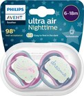 Schnuller ultra air Night, rosa/grau , 6-18 Monate von Philips AVENT im aktuellen dm-drogerie markt Prospekt