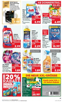 Vollwaschmittel im Kaufland Prospekt "KNÜLLER" mit 72 Seiten (Düsseldorf)