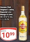 Aktuelle Havana Club Angebote bei GLOBUS in Worms Aktuelles Original 3 Jahre, Especial oder Mango & Lime Angebot bei GLOBUS in Worms ab 10,99 €