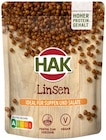 Linsen von HAK für 1,49 € bei REWE im Angebot Linsen von HAK im aktuellen REWE Prospekt