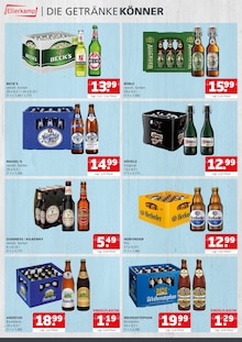 Becks im aktuellen Getränke Ellerkamp Prospekt (Osnabrück) Becks im Getränke Ellerkamp Prospekt "DIE GETRÄNKEKÖNNER" mit 4 Seiten (Osnabrück)