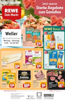 Aktueller REWE Prospekt "Dein Markt" für Dortmund Aktueller REWE Prospekt für Dortmund mit Seiten
