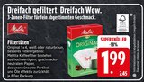 Filtertüten Original 1x4 im Angebot bei EDEKA in Ravensburg Filtertüten Original 1x4 Angebote von Melitta bei EDEKA Ravensburg für 1,99 €
