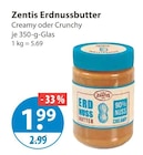 Erdnussbutter Creamy von Zentis im aktuellen V-Markt Prospekt für 1,99 €