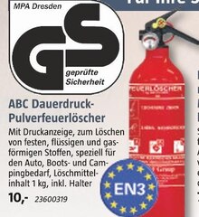 BAUHAUS Dillingen - ABC Dauerdruck-Pulverfeuerlöscher ABC Dauerdruck-Pulverfeuerlöscher Angebot bei BAUHAUS Dillingen im Prospekt "Handzettel KW 01"