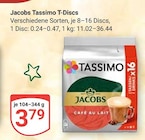 Tassimo T-Discs Angebote von Jacobs bei GLOBUS Zwickau für 3,79 €