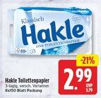 Toilettenpapier von Hakle für 2,99 € bei EDEKA im Angebot Toilettenpapier von Hakle im aktuellen EDEKA Prospekt