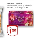 Aktuelles Ländertee Türkischer Apfel Angebot bei GLOBUS in Leipzig ab 1,59 €