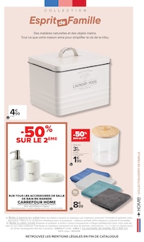 Promotion Linge De Toilette dans le prospectus Carrefour, valable du 29/09/2026 au 12/10/2026 Promo Linge De Toilette dans le catalogue Carrefour du moment à la page 13