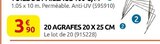 Promo 20 Agrafes 20 x 25 cm à 3,90 € dans le catalogue Rural Master à La Roche-Chalais