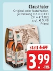 Original im Angebot bei E center in Borken Original Angebote von Clausthaler bei E center Borken für 3,99 €