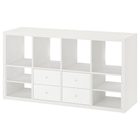 Regal 4 Schubladen/mit 2 Regaleinsätzen weiß im IKEA Prospekt Regal 4 Schubladen/mit 2 Regaleinsätzen weiß von KALLAX im aktuellen IKEA Prospekt für 139,99 €