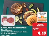 Wertschätze Steakburger Angebote von K-Purland bei Kaufland Remscheid für 4,19 €